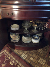 Vintage Mahogany Bow Front Corner Cabinet/Drexel Travis Court